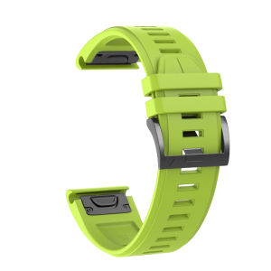 Zenia Quick Release fit 26MM 22MM Silicone Watch Strap for Garmin MARQ Instinct Quatix Fenix 8 AMOLED E 7 7X 6 6X Pro Solar 5 5X Plus 3 Forerunner 965 970 Approach S70 47mm S62 S60 Descent G1 G2 Mk1 Mk2 Mk2i Mk3i 51mm Sapphire Tactix D2 Enduro Epix Gen 2