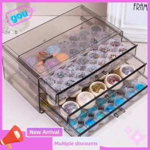 gou Nail Polish dính lưu trữ hộp lưu trữ đồ trang sức hộp chia hộp trong suốt công suất lớn Nail Salon Máy tính để bàn lưu trữ hộp