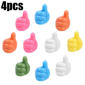 4/10PCS Multifunctional Thumb Hook Cable Storage Box Wall Mounted Self Adhesive Key Towel Thumb Up Hook