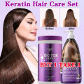 BUY 1 TAKE 1 1000ML Kormesic  Keratin Hair Treatment Mask Collagen Hair Repair Conditioner + 1000ML Kormesic  Keratin Hair Shampoo For Anti-Dandruff, Anti-Itching, Oil Control, Fluffy And Smooth Hair Hair Care Set. 