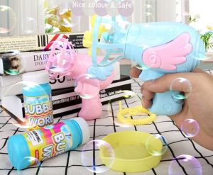 JoyToys Kids Electric Bubble Gun Automatic Bubble Machine Outdoor Toys For Kids Mainan Murah Pistol Bubble Pistol Belon Buih Pistol Buih Sabun Bubble Mesin