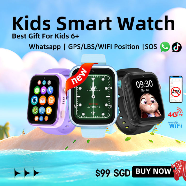 🔥New SG Stock🔥 4G Kids Smart Watch Video Call GPS Tracker Bluetooth ...