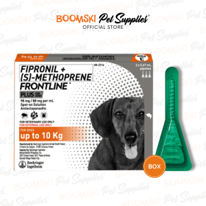 Frontline Plus [Fipronil + Methoprene] Flea & Tick Control for Dogs (3 pipettes/box)