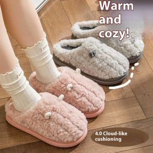 Bonnie Cathy ấm cúng mờ dép cho Phụ nữ mùa thu mùa đông nhà trong nhà êm ái ấm áp mềm mại giày với thiết kế dễ thương và thoải mái đế dày