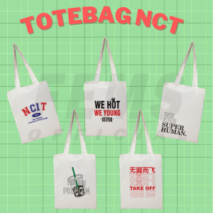 [BISA COD] Tas NCT Dream Sekolah/ Tote Bag KPOP NCT NCIT/ Totebag Baby Kanvas NCT Resleting