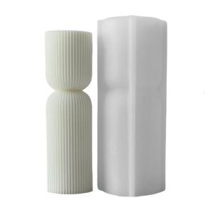 Flexible Making Mould Easy to Demold Silicone Mold Striped Pillar Mould Practical Making Supplies