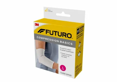 3M FUTURO™ Compression Basics Elastic Knit Elbow Support 3400 Small Large (Option Select)