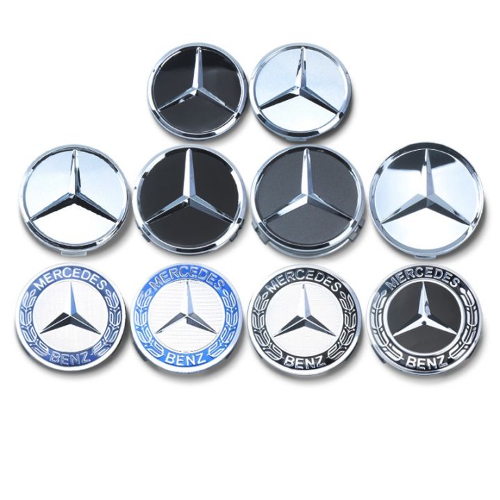 4pcs set 68mm 60mm 65mm 75mm Hub cap covers for Mercedes benz Wheel hub center cap logo Hubcap Tyre emblem Lazada Singapore
