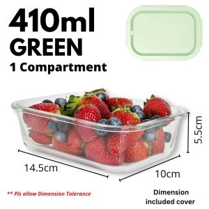 Glass Food storage Lunch Box BPA Free Microwaveable Glass Food Storage Container / Glass Bento Box