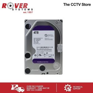 4TB HDD Purple WD SATA Hard Disk Drive for Surveillance | Rover Systems CCTV