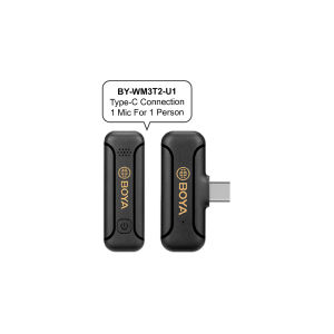 BOYA BY-WM3T2-D1 / D2 / U1 / U2 Wireless Microphone. Noise Cancellation Mini Lapel Mic