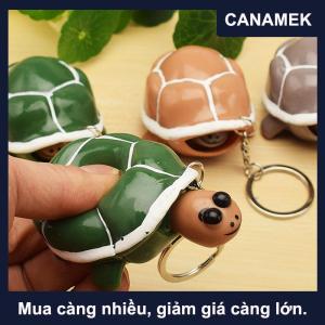 【CANAMEK】 Rùa Keychain Đầu Popping Squishy Bóp Đồ Chơi Cho Giảm Căng Thẳng Cho Nam Giới