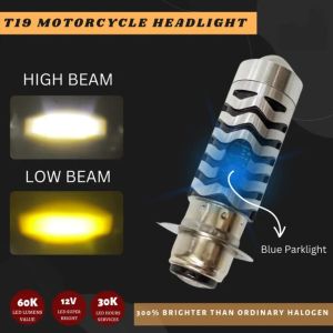 SUZUKI Raider R150 | LED HEADLIGHT BULBS DUAL HIGH AND LOW | HIGH BEAM COLOR WHITE | LOW BEAM COLOR YELLOW | T19 MOTORCYCLE | ACCESSORIES | COD