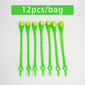 12Pcs/Set Silicone Elastic Shoelaces No Tie Shoelace Kids Adult Sneakers Quick Lace Lazy Sport Rubber Round Shoestrings 13Colors