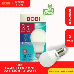 BOBI Shop Lampu LED Bohlam Cool Day Light 3 Watt - 18 Watt - Lampu LED Hemat Energi