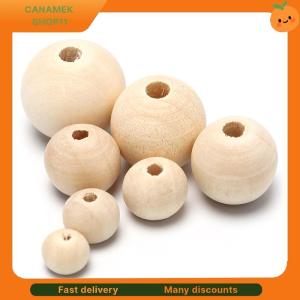 ❣️❣️❣️ Round Wood Spacer Bead Natural Unpainted Wooden Ball Beads DIY Craft Jewelry