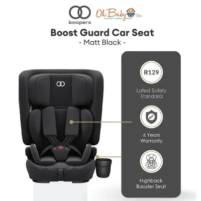 Koopers Boost Guard Booster with Harness Car seat for Kids 76-150cm | Isofix Installation