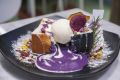ผงมันม่วง 100% เนื้อเนียนละเอียด สีม่วงเข้ม 100 กรัม (Purple Sweet Potato Powder). 
