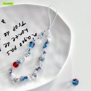FUJIAS3 Y2k Thẩm Mỹ Điện Thoại Di Động Dây Buộc Phong Cách Ins Đính Cườm Điện Thoại Chuỗi Chống Mất Điện Thoại Di Động Dây Đeo Vòng Đeo Tay Keychain Mặt Dây Chuyền