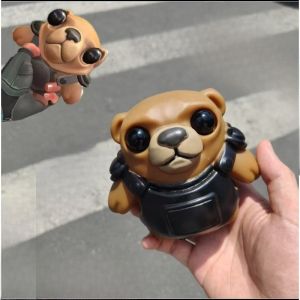 Valorant Game Doll Tactical Bear Squeeze Toy Decompression Relaxation Model Toy Action Stress Relax Children Toys Holiday Gifts