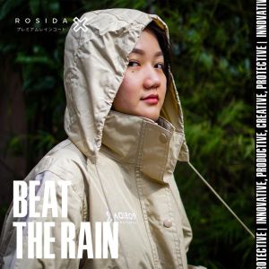 Jas Hujan Rosida Setelan Dewasa R882 Sporty X Tebal Paling Bagus Bahan Nylon Taslan