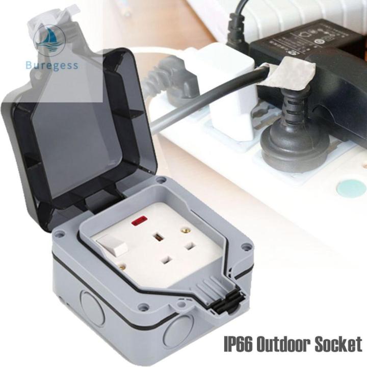 BUREGESS Weatherproof UK Standard Garden 1 Gang IP66 13A Electrical