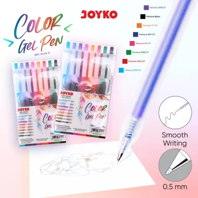JOYKO Color Gel Pen Pena Jel Warna GPC-411S-8 Warna 0.5mm