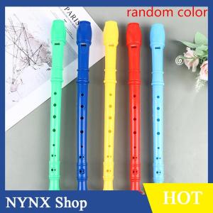 [NYNX] 8 Holes Plastic Recorder Long Flute Woodwind Instrument Colorful Kids Instruments Gift Flute