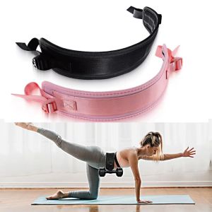 FIGHTINPC ไม่ลื่นหลุด เข็มขัดแรงขับสะโพก ง่ายต่อการใช้ ปรับได้ปรับได้ สายพานรับน้ำหนัก มีประสิทธิภาพดี สีดำสีดำ เข็มขัดรัดเอว การออกกำลังกายที่บ้าน