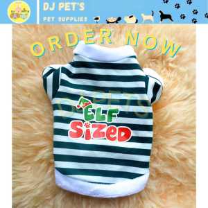 Baju natal anjing dan baju natal kucing kostum natal santa kaos natal hewan