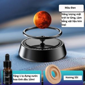 Trang trí taplo Ô tô Bộ decor Sao Hỏa Trái Đất xoay quanh Hành Tinh chạy bằng năng lượng mặt trời tặng kèm tinh dầu thơm