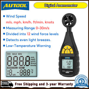 Autool TR401 Máy đo tốc độ điện tử cầm tay Thiết bị đo tốc độ gió cho đo nhiệt độ nhanh gió trong ô tô máy điều hòa hệ thống Khối lượng không khí Speedometer dụng cụ kiểm tra vòng/phút Tốc độ gió 0-30 mét/giây các biện pháp Meter tacho-meter
