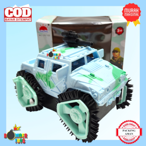 MAINAN ANAK MOBIL TANK MILITER POLISI SIMULATOR PUTAR 360 GILA TUMBLING CAR