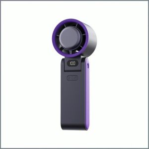 พัดลมพกพา มือถือและพับได้ พัดลมขนาดเล็ก ปรับความเร็วได้ แขวนคอ ไม่มีแปรง ให้ความชุ่มชื้น