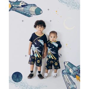 Baju Anak Laki Laki Setelan Printing Cowok Motif Karakter Lucu Pakaian Harian Model Distro Usia 1 2 3 4 5 Tahun