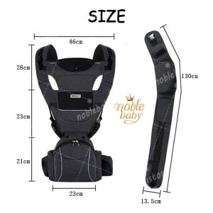 6-in-1 Baby Carrier with Hip Seat Pro Upgrade Baby Waist Stool Multi-functional Newborns Carrier 0-36M