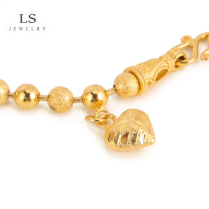 LS สร้อยข้อมือทอง 18K ของขวัญงานปาร์ตี้ สร้อยข้อมือผู้หญิง เครื่องประดับสดขนาดเล็ก 512B
