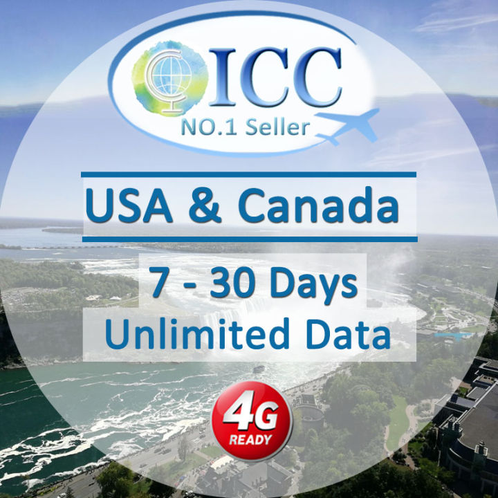 ICC USA & Canada 730 Days Unlimited Data (Can top up reuse)/USA SIM