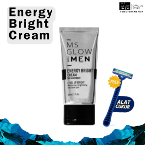 ENERGY BRIGHT CREAM MS GLOW MEN Krim Msglow Mencerahkan Wajah Pria