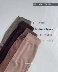 Lubov Celana Legging Panjang Polos Highwaist Hitam Basic Standar