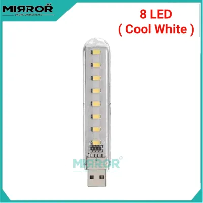 Lampu Baca Mini LED USB Strip Portable Cool White 12W 5V