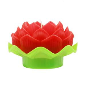 Artifical Floating Lotus Night Light LED Energy Saving Lotus Lamp Waterproof Garden Pool Pond Fountain Decoration