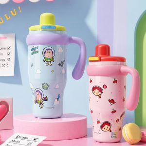 Disney x HoneyLion - Disney Toy Story Large Capacity Tumbler 1000ml 316 Stainless Steel Dual Sip Vacuum Flask Leakproof Portable Travel Cup