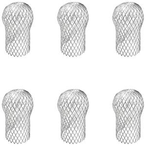 Universal Expandable Aluminum Drain Guards Meshing Cover Stretchable Gutters Filters Caps 6pcs for Residential Commercial Use