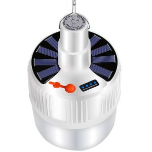 SOLID HOME LED Light Bulb Rechargeable Solar Power Hanging Lamp Portable Outdoors Light Household Emergency Light