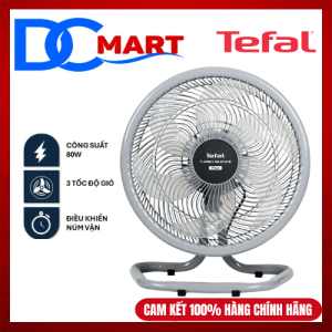 Quạt sàn TEFAL TB Silence Plus VH686790 - Xám Cánh Trắng - Hàng Chính Hãng BH 2 Năm