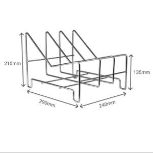 Ⓜ️ZEROIDEASⓂ️ SS304 Cookware Organizer Rack Cookware Holders Cookware Stands Pan Holders Pan Stands Plate Holder Plate Stand Pots Lids Holder Cabinet Organizer Kitchen Drawer Organizer Rack Kitchenware Dividers Holder Baking Plate Baking Tray Muffin Tins