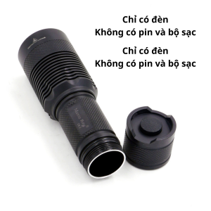 Camplos Đèn pin siêu sáng Mantaray C8.2 SFT70 4500 lumen pin 26650 đèn pin cầm tay hợp kim nhôm chống nước chiếu xa