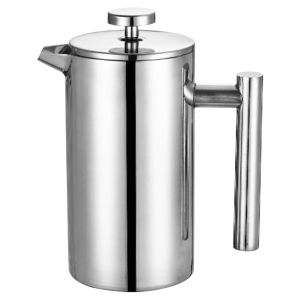 Stainless Steel French Press Coffee Maker Double Wall Camping Coffee Maker with Micro-Filter Portable Coffee Pot for Home Travel