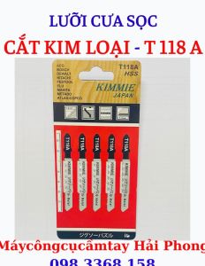 LƯỠI CƯA SỌC CẮT GỖ NHỰA  T144D. LƯỠI CƯA SỌC CẮT KIIM LOẠI T118A ( ĐỒNG NHÔM SẮT) 1 VỈ 5 LƯỠI